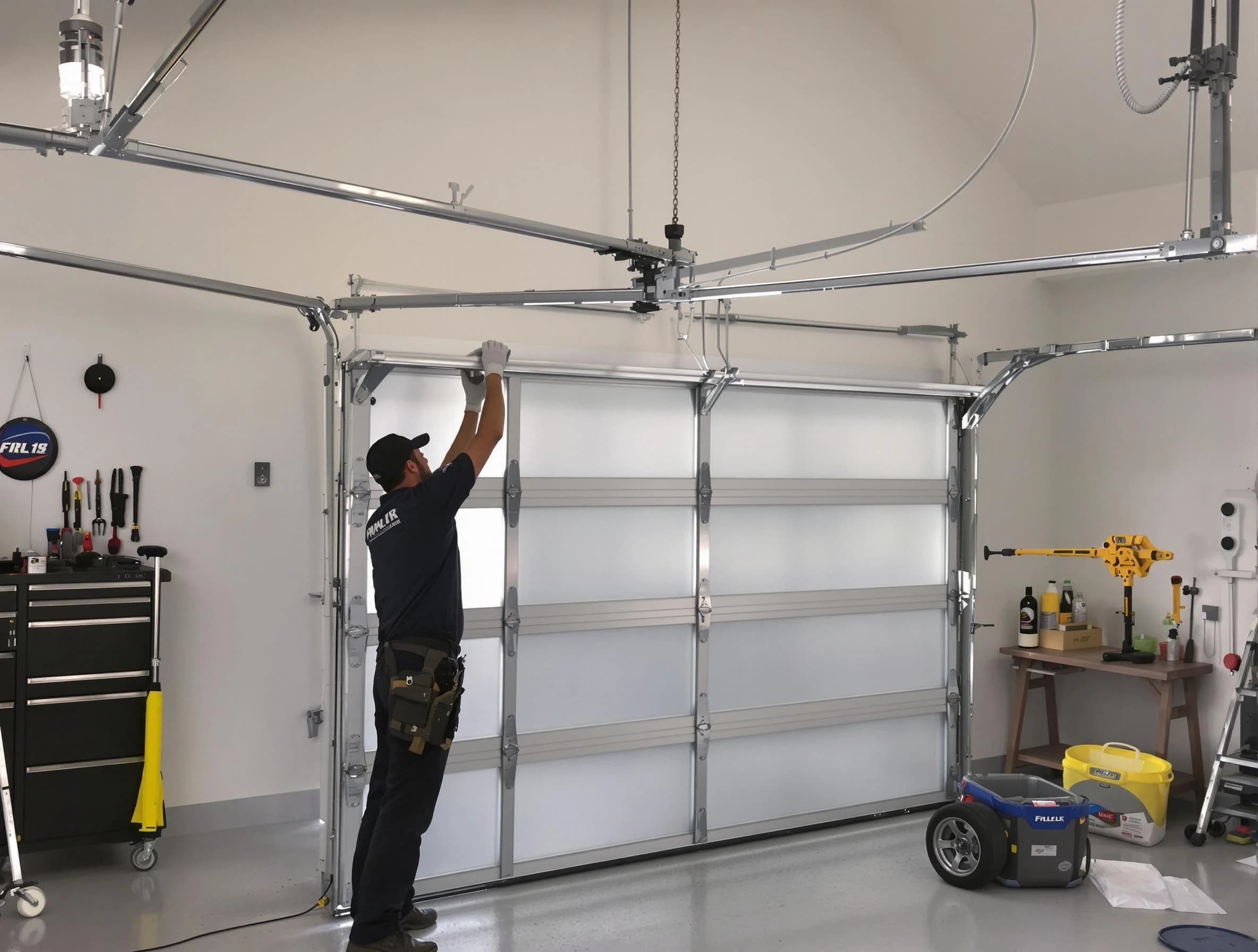Baldwin Garage Door Repair certified team performing precision garage door installation in Baldwin