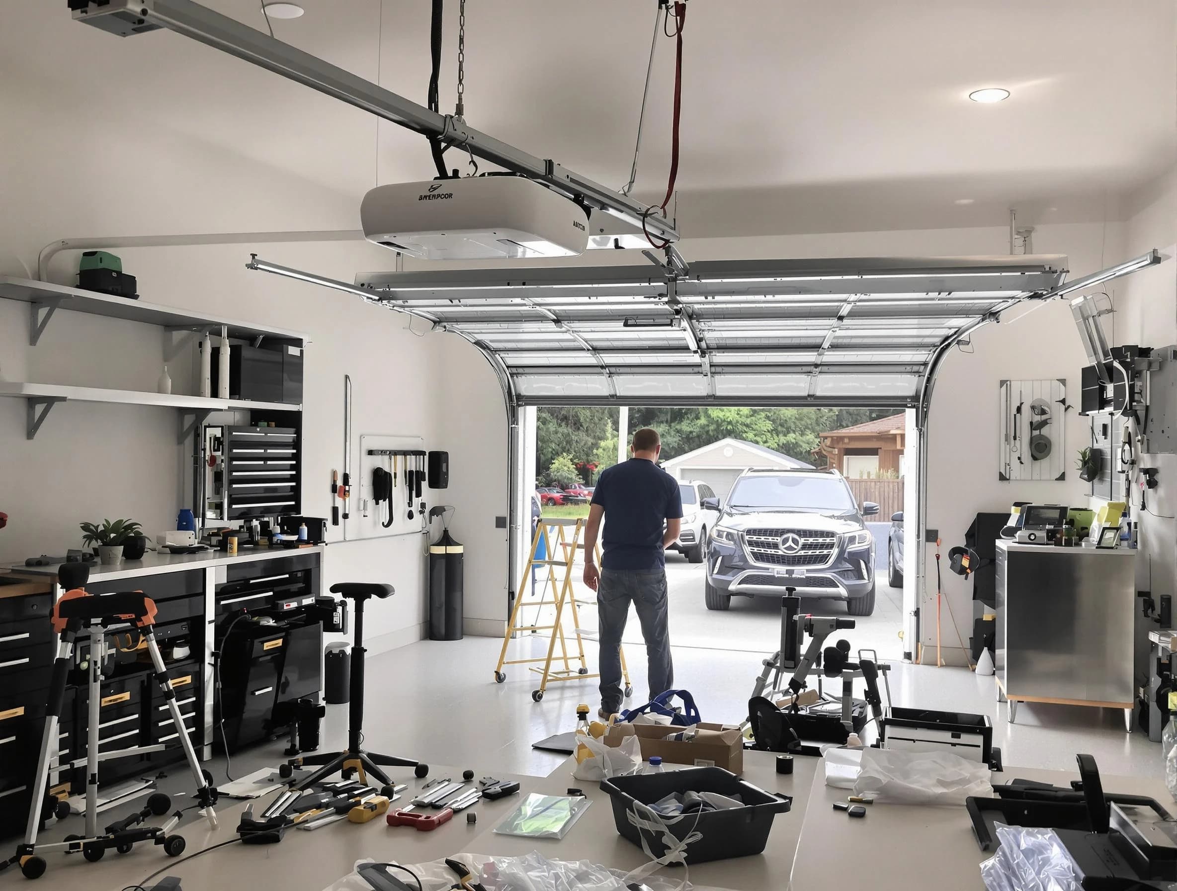 Garage door opener installation by Baldwin Garage Door Repair in Baldwin