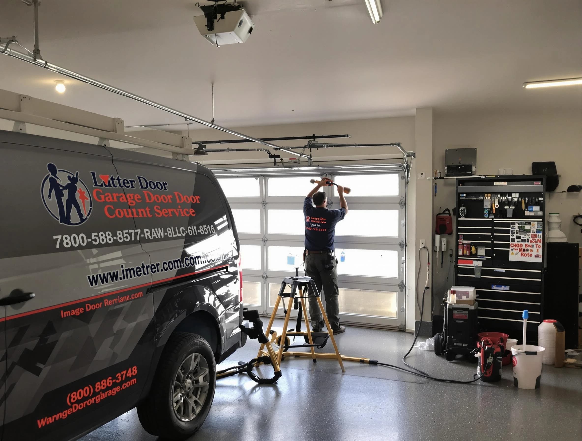 Baldwin Garage Door Repair rapid response team performing same-day repair in Baldwin